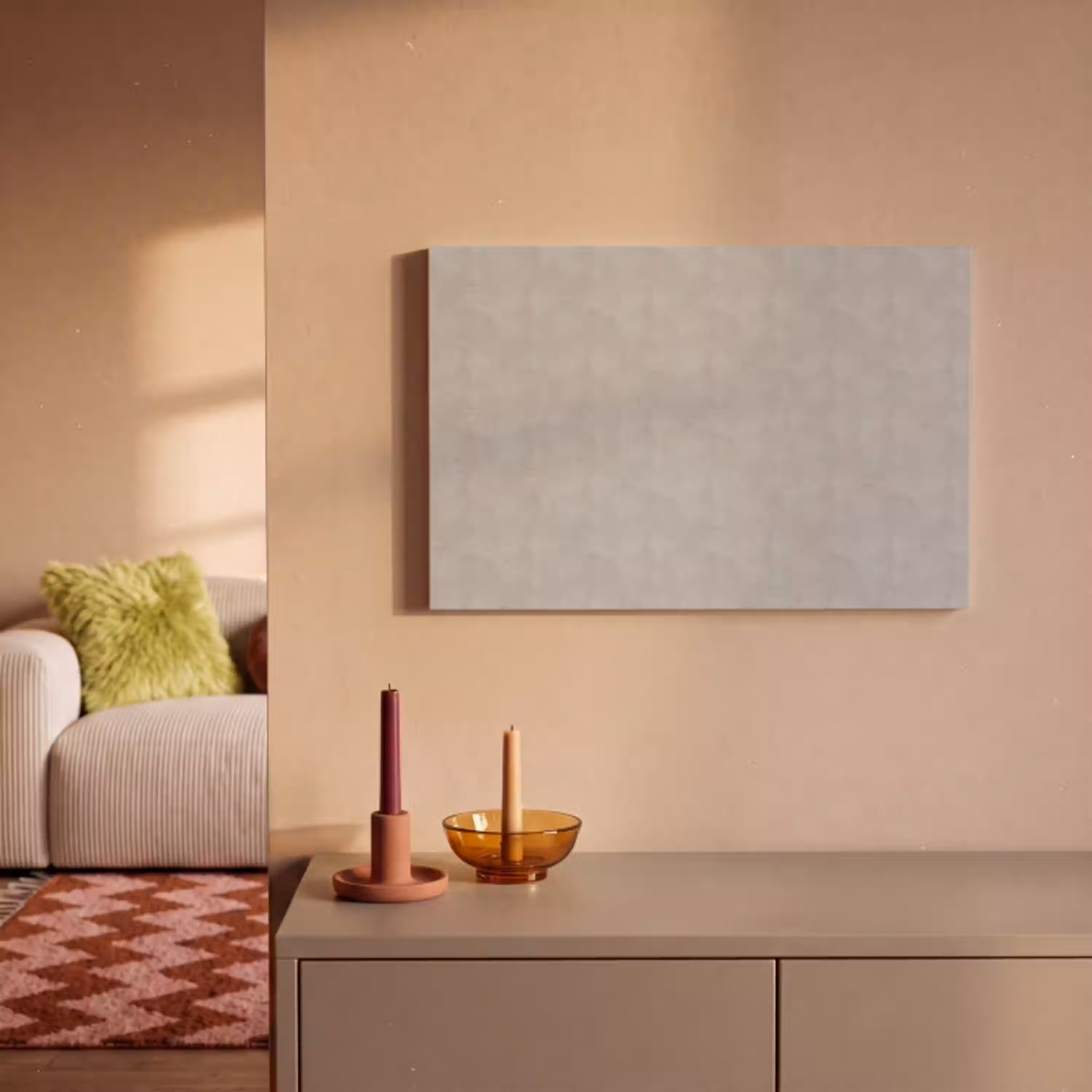 Beton - Patroon - Abstract canvas 2cm klein 34 -sfeer1