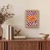 New era - Bordeaux - Zebraprint Light Box met kabel (Tafellamp) klein -sfeer2