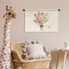 Bloemen - Quote - Beige - Lint Wandkleed katoen klein -wsfeer5_kind