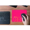 Minimalistisch - Roze - Dream big - Grafisch muismat rubber klein -toetsenbord