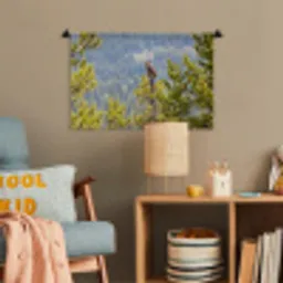 Uil - Oehoe - Bomen - Natuur Wandkleed katoen klein -wsfeer4_kind