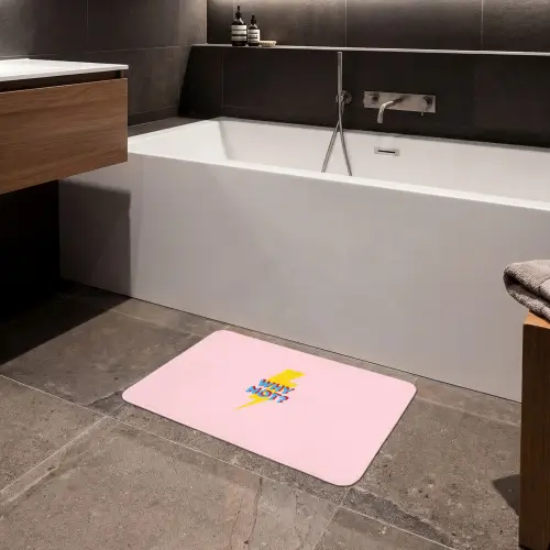 Why not - Bliksem - Roze Badmat klein -sfeer3