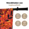 Libel - Blauw - Vleugels - Bladeren Wandkleed katoen klein -sfeer2