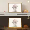Paddenstoel - Konijn - Roze Light Box met batterij (Wandlamp kind) middel -sfeer3_kind