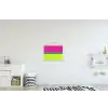 Strepen - Modern - Kleurrijk textielposter latten blank klein -kinderkamer