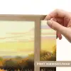Klaproos - Bloemenveld - Kleurrijk Light Box met batterij (Wandlamp) middel -USP_websiteprintNL