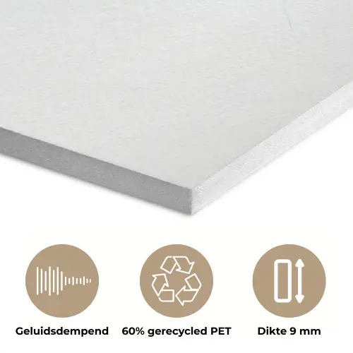 Minimalistisch - Stelen - Wit PET vilt klein -closeup_NL