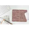 Geometrisch - Patroon - Rood muismat rubber klein 262 -witbureau