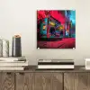 Boombox - Rood - Graffiti - Neon plexiglas 5mm klein -sfeer1