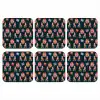Rolschaatsen - Patroon - Disco onderzetter kurk middel 366 -3d