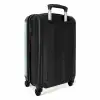 Patronen - Roze bliksem op mintgroen NBS - Handbagage koffer - Kinderen Unisex middel -achterkant