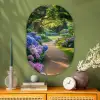 Hortensia- Park - Pad Wandcirkel Ovaal Glas middel -sfeer2