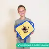 Escar-Go - Geel Kinderrugzak - Blauw middel -sfeer1_NL