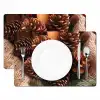 Dennenappels - Boom - Winter - Natuur - Bruin Placemat vinyl groot -zzsfeer2_Kitchenyeah-website