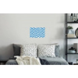 Golvend - Patroon - Blauw Muursticker klein 286 -slaapkamer