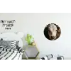 Kalf - Oormerk - Houten stal Wandcirkel aluminium klein -kinderkamer