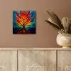 Sierglas - Boom - Rood - Vlakken aluminium wit klein -sfeer4
