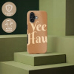Yee haw - Bruin - Minimalistisch Toughcase MagSafe Apple iPhone 17 klein -USP_PrintM_DE