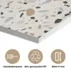 Terrazzo -  Patroon - Staal PET vilt klein 837 -closeup_NL