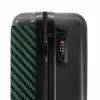 Groene carbonstructuur NBS - Handbagage koffer - Volwassenen Unisex middel -slot