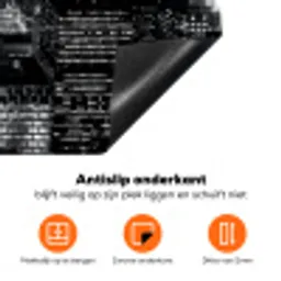 Metropool bij Nacht Inductie beschermer vinyl 3mm klein -zzzzzzz-td-onderkant