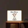 Koe - Baby dier - Boerderij dieren Light Box met batterij (Wandlamp kind) middel -sfeer1_kind