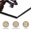 Paard - Springen - Modern aluminium wit klein -closeup_NL