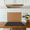 Bruin - Roze - Geometrisch - Patroon keuken achterwand spatscherm klein 900 -sfeer2