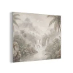 Jungle - Watervallen - Tropisch - Illustratie PET vilt klein -3d