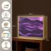 Golven - Abstract - Paars Light Box met batterij (Wandlamp) middel -USP_websiteoverzichtNL