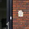 Gele bloemen - Sierlijk Naambord Huisje klein -sfeer2