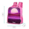 Rasterlandschap met zon Kinderrugzak - Roze middel -productfoto_formaten