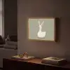 Eend - Konijnoren - Grijs Light Box met batterij (Wandlamp) middel -sfeer1