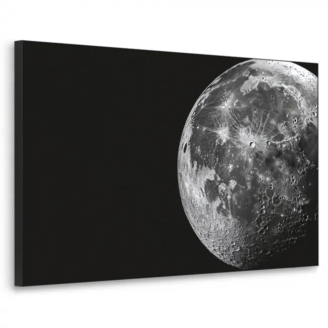 Art Frame - Nahaufnahme - Mond - Weiß - Textur