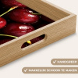 Rood - Fruit - Kersen Dienblad Rechthoek middel -USP_HandgreepNL