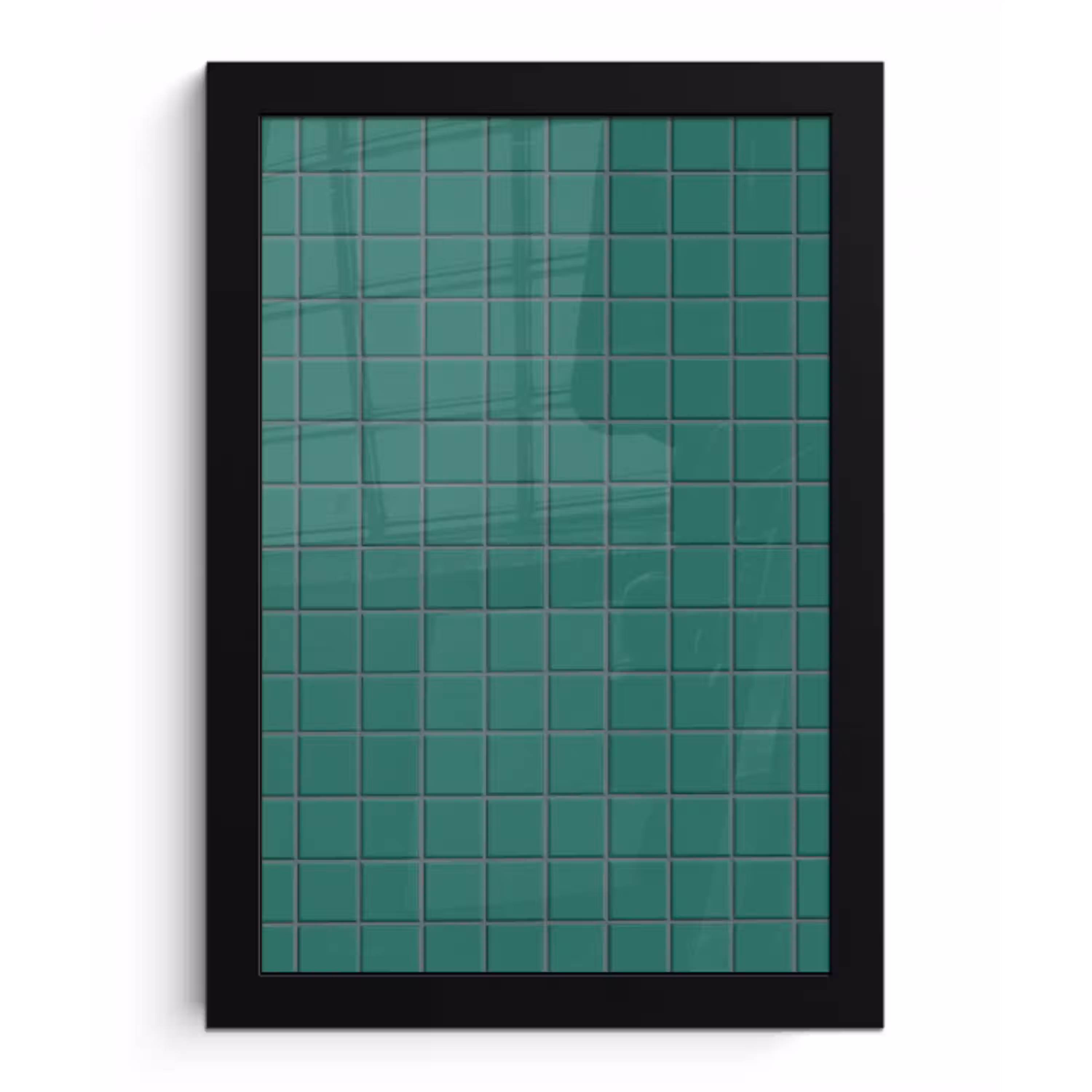 Patroon - Patroon - Smaragd fotolijst zwart zonder passe partout klein 224 -3d