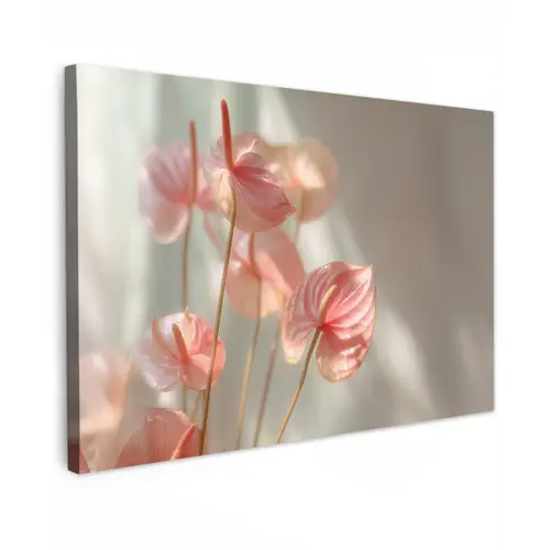 Bloemen - Stelen - Roze - Schaduw canvas 2cm klein -z3d