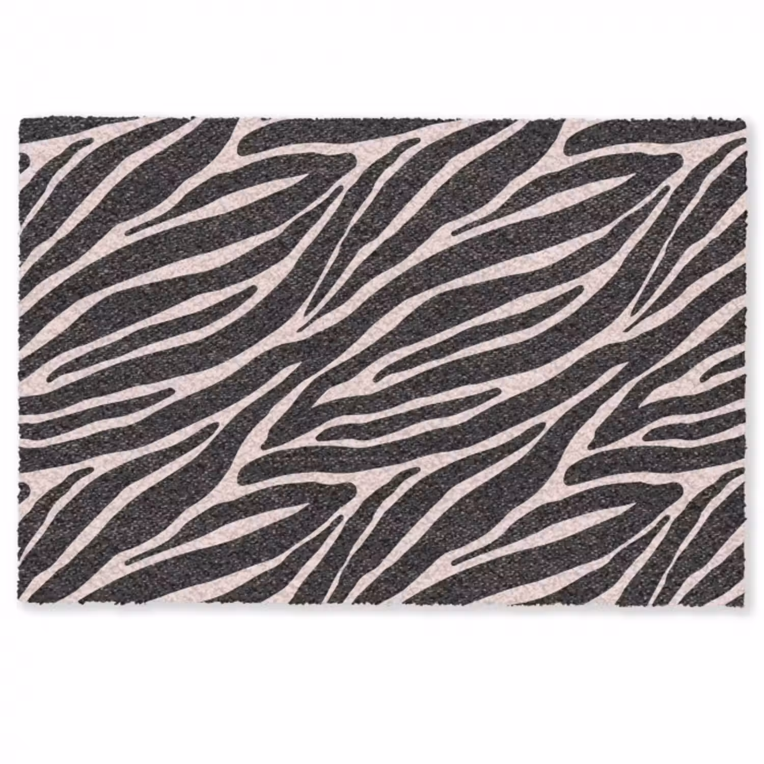 Fußmatte - Zebra - Schwarz - Rosa