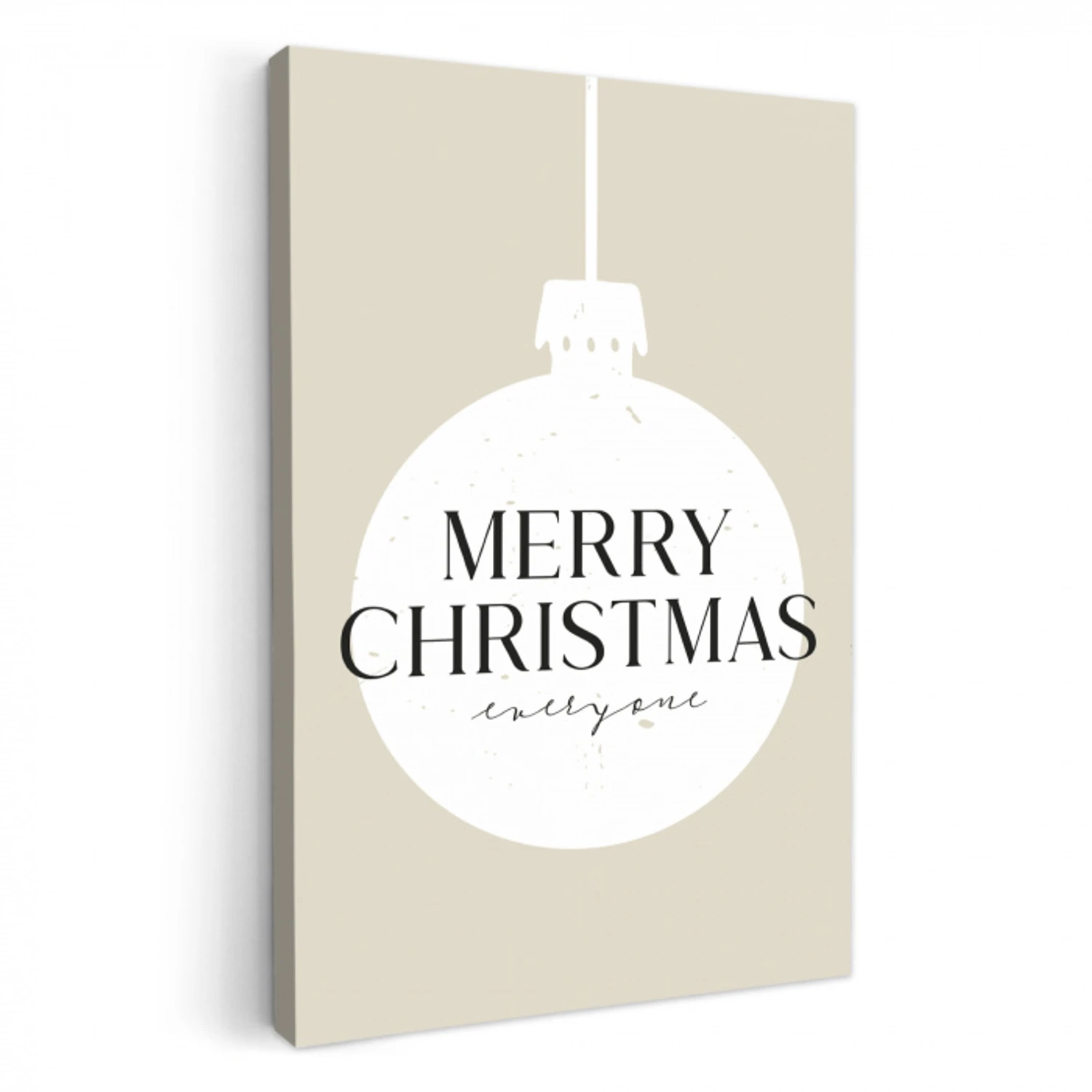 Christmas - Kerstballen - Japandi - Witte kerstballen KitchenYeah - Keuken - Canvas klein -3d