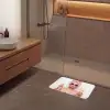 Vrouw - Roze - Wijn - Zonnebril Badmat klein -sfeer2