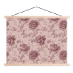 Reliëf - Pioenrozen - Roze textielposter latten blank klein 122 -3d
