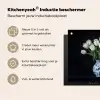 Wit - Bloemen - Tulpen - Vaas Inductie beschermer vinyl 3mm middel -zzzzzzusp-haakje_NL