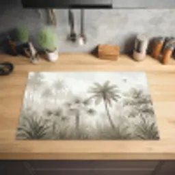Jungle - Palmbomen - Natuur Inductie beschermer vinyl 3mm klein -sfeer5