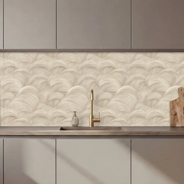 Bogen - Patroon - Beige keuken achterwand 2 middel 871 zz_3dshopping
