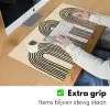 Boogvormen - Zwart - Strak Muismat XXL klein -sfeer3