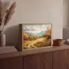 Landschap - Illustratie - Natuur Light Box met batterij (Wandlamp) middel -sfeer2