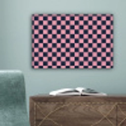 Traditioneel - Patroon - Blauw - Roze canvas 2cm klein 34 -sfeer4