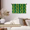 Donkergroen - Ananas - Bladeren Wandkleed katoen klein 269 -sfeer1
