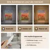 Zonsondergang - Klaprozen - Rood - Bloemen - Veld - Natuur Light Box met kabel (Tafellamp) klein -USP_lichtkleurNL