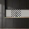 Klassiek - Patroon - Zwart - Wit keuken achterwand 2 middel 865 -sfeer1